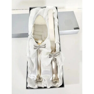Vintage Verdico Silver Plated Cake Server & Knife Set NEW in Box Dragonf…